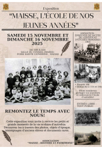 MAISSE, l'école de nos jeunes années
